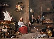 TENIERS, David the Younger Kitchen Scene (mk14) oil painting reproduction